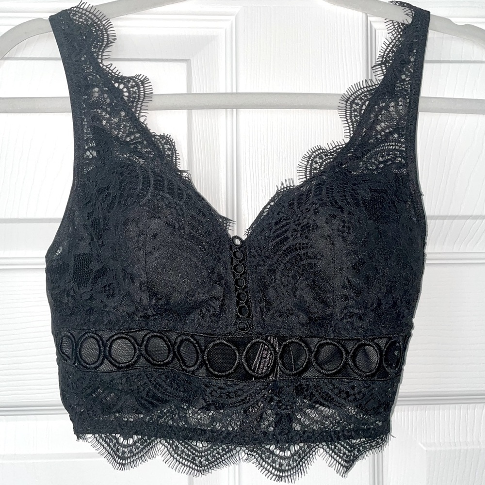 VS corset lace bra top in XS